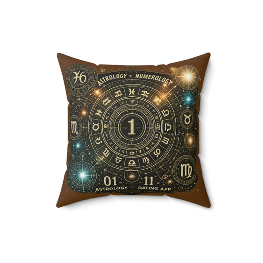 Astrology Numerology Decorative Pillow - Cosmic Home Accent