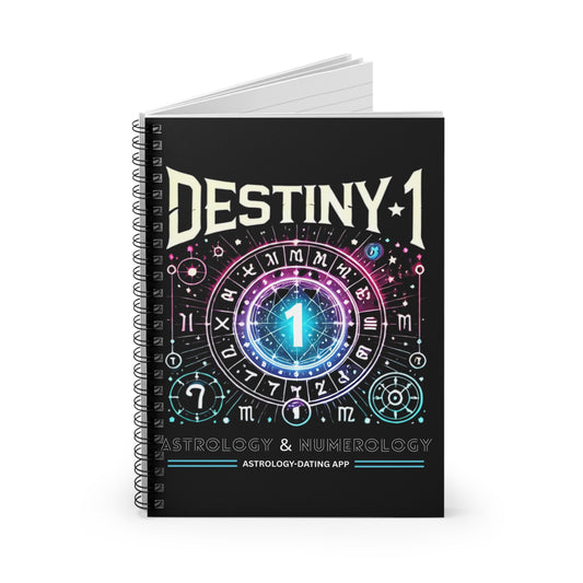 Astrology Spiral Notebook - Destiny 1 Design for Creatives & Dreamers