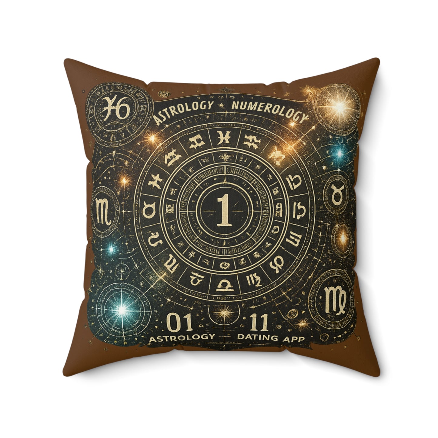 Astrology Numerology Decorative Pillow - Cosmic Home Accent