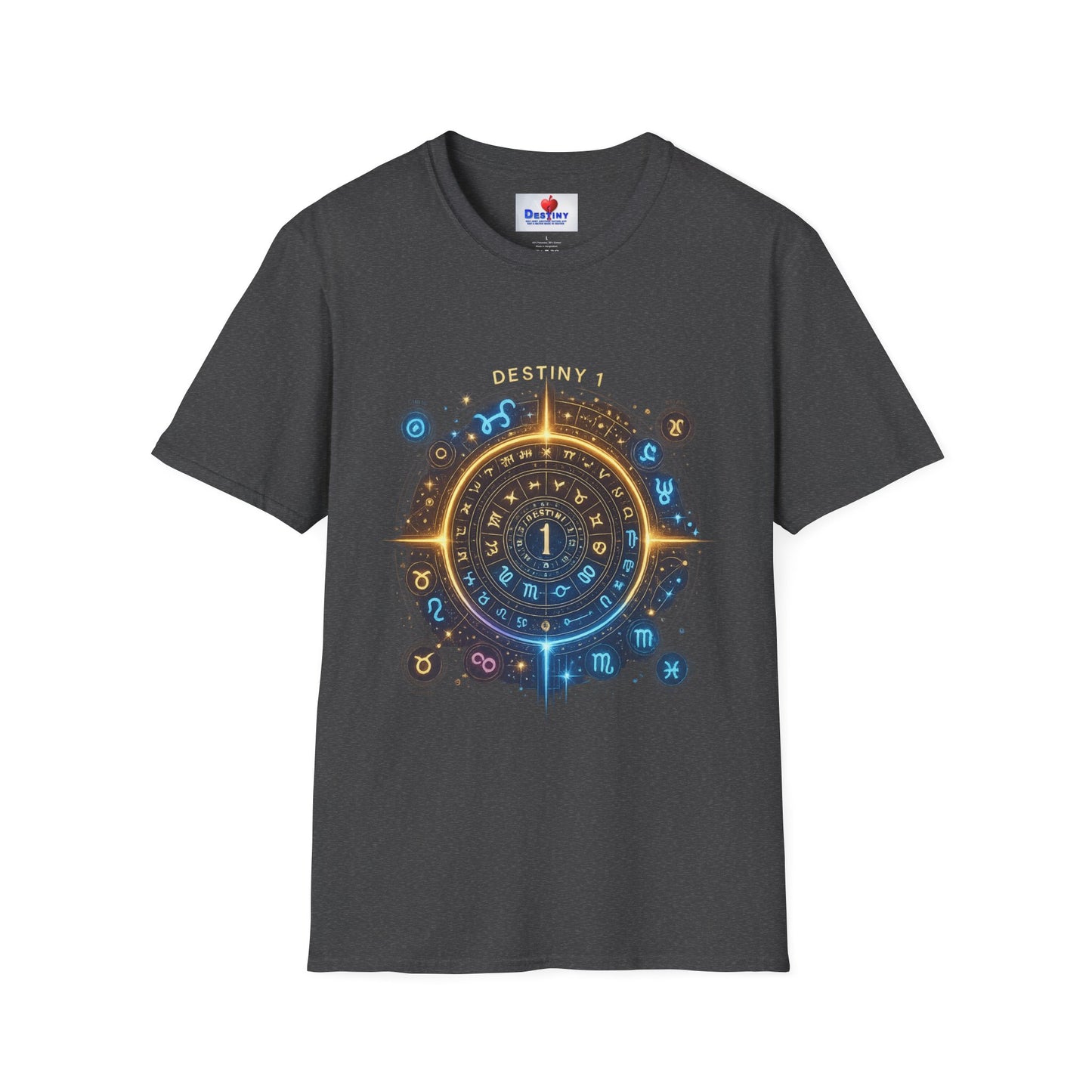 Destiny Zodiac Unisex Softstyle T-Shirt - Astrology Inspired Graphic Tee