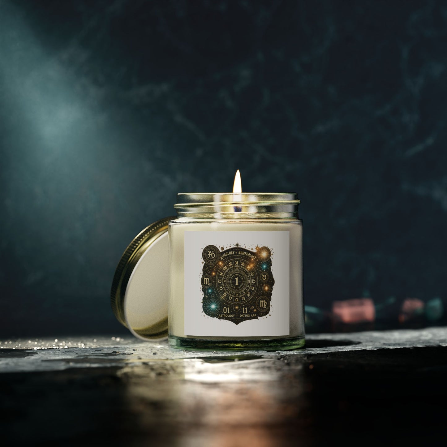 Astrology-Themed Scented Candles - Coconut Apricot Wax