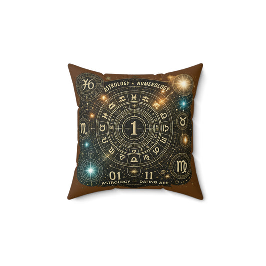 Astrology Numerology Decorative Pillow - Cosmic Home Accent