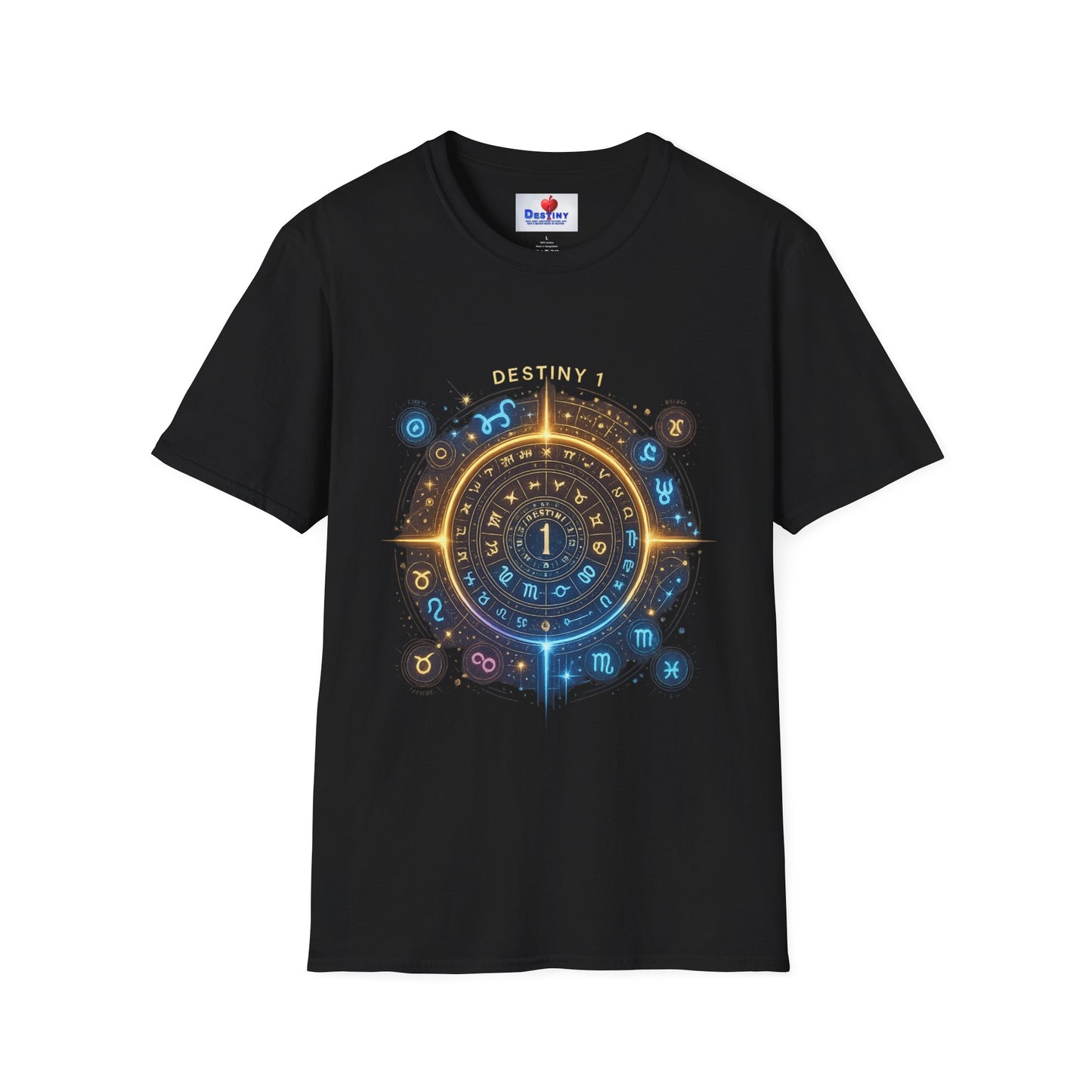 Destiny Zodiac Unisex Softstyle T-Shirt - Astrology Inspired Graphic Tee