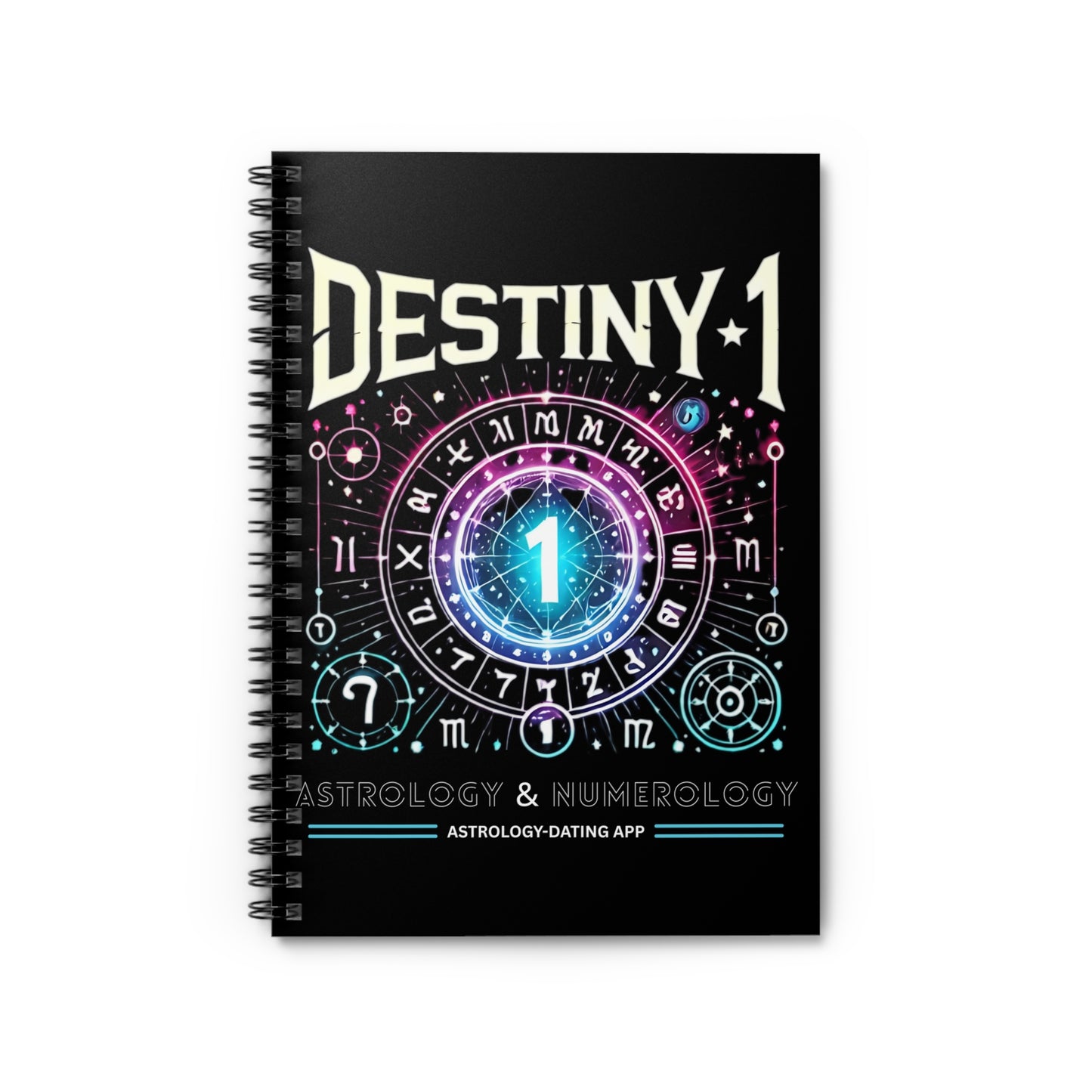 Astrology Spiral Notebook - Destiny 1 Design for Creatives & Dreamers