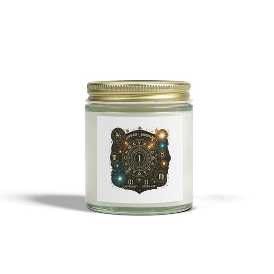 Astrology-Themed Scented Candles - Coconut Apricot Wax