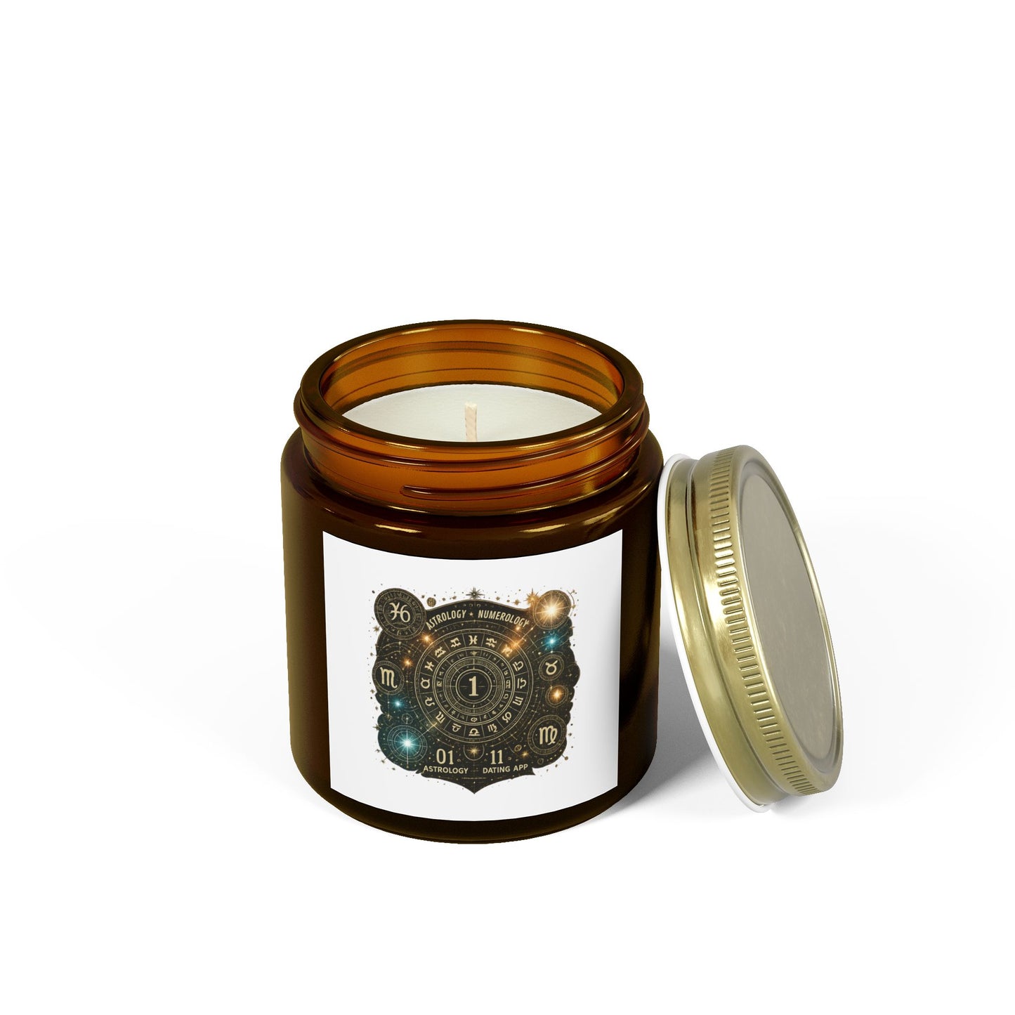 Astrology-Themed Scented Candles - Coconut Apricot Wax