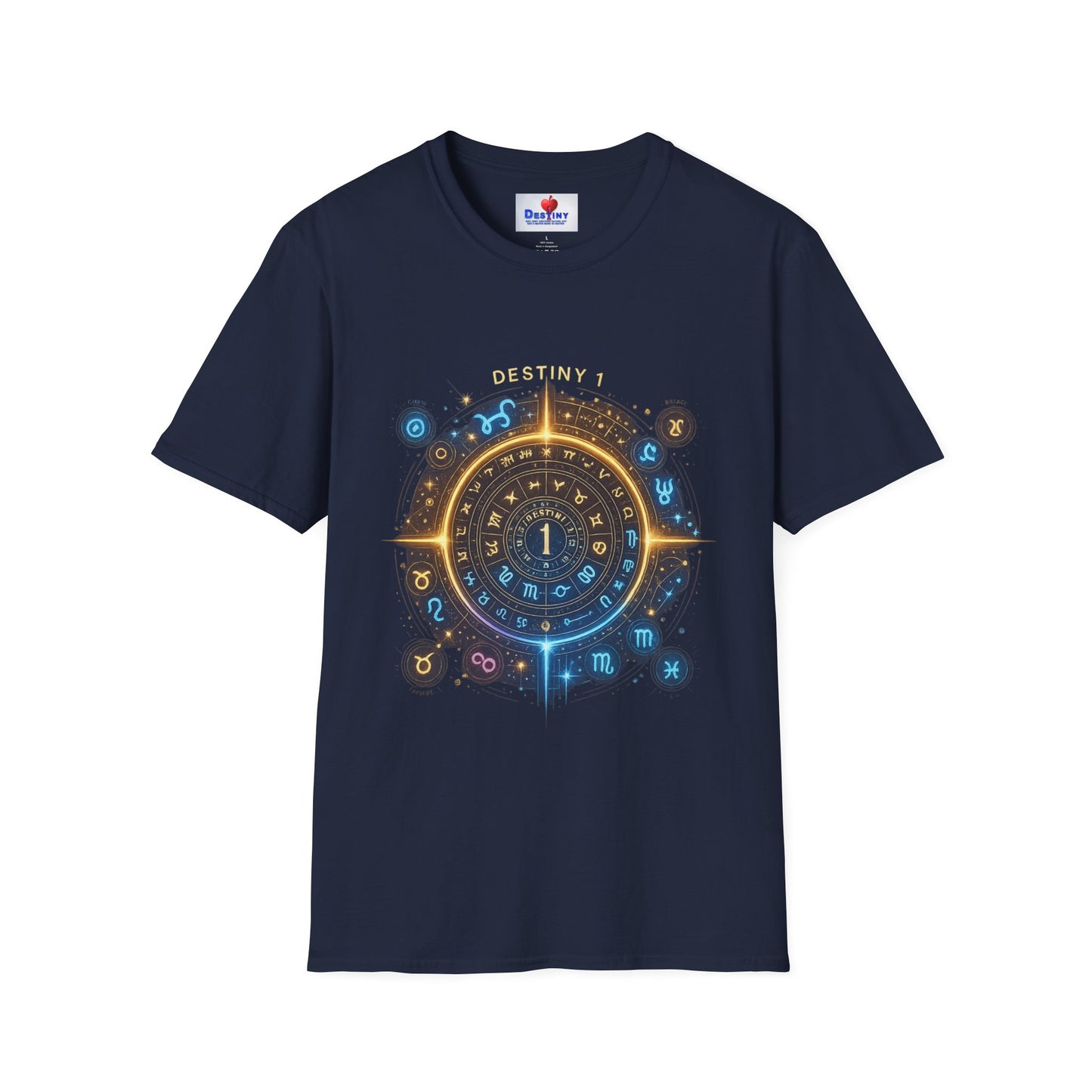 Destiny Zodiac Unisex Softstyle T-Shirt - Astrology Inspired Graphic Tee
