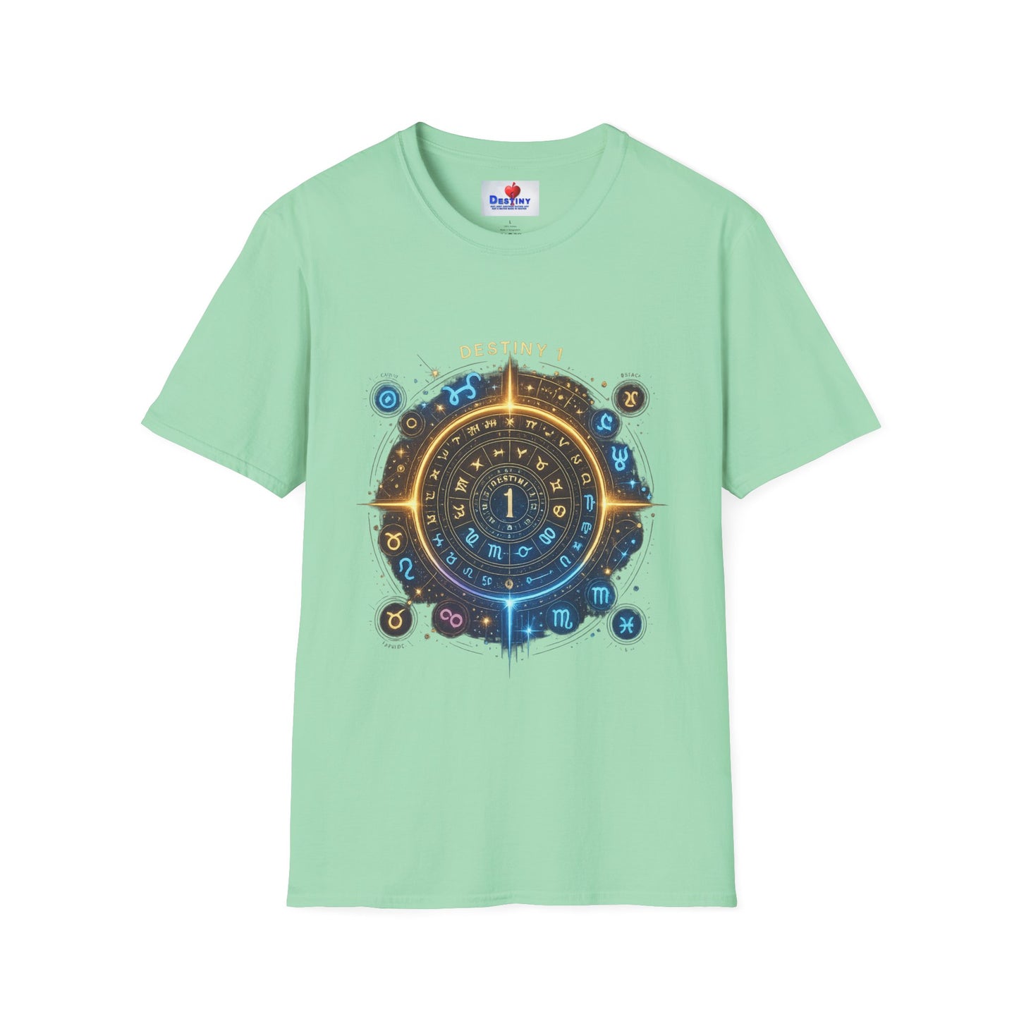 Destiny Zodiac Unisex Softstyle T-Shirt - Astrology Inspired Graphic Tee