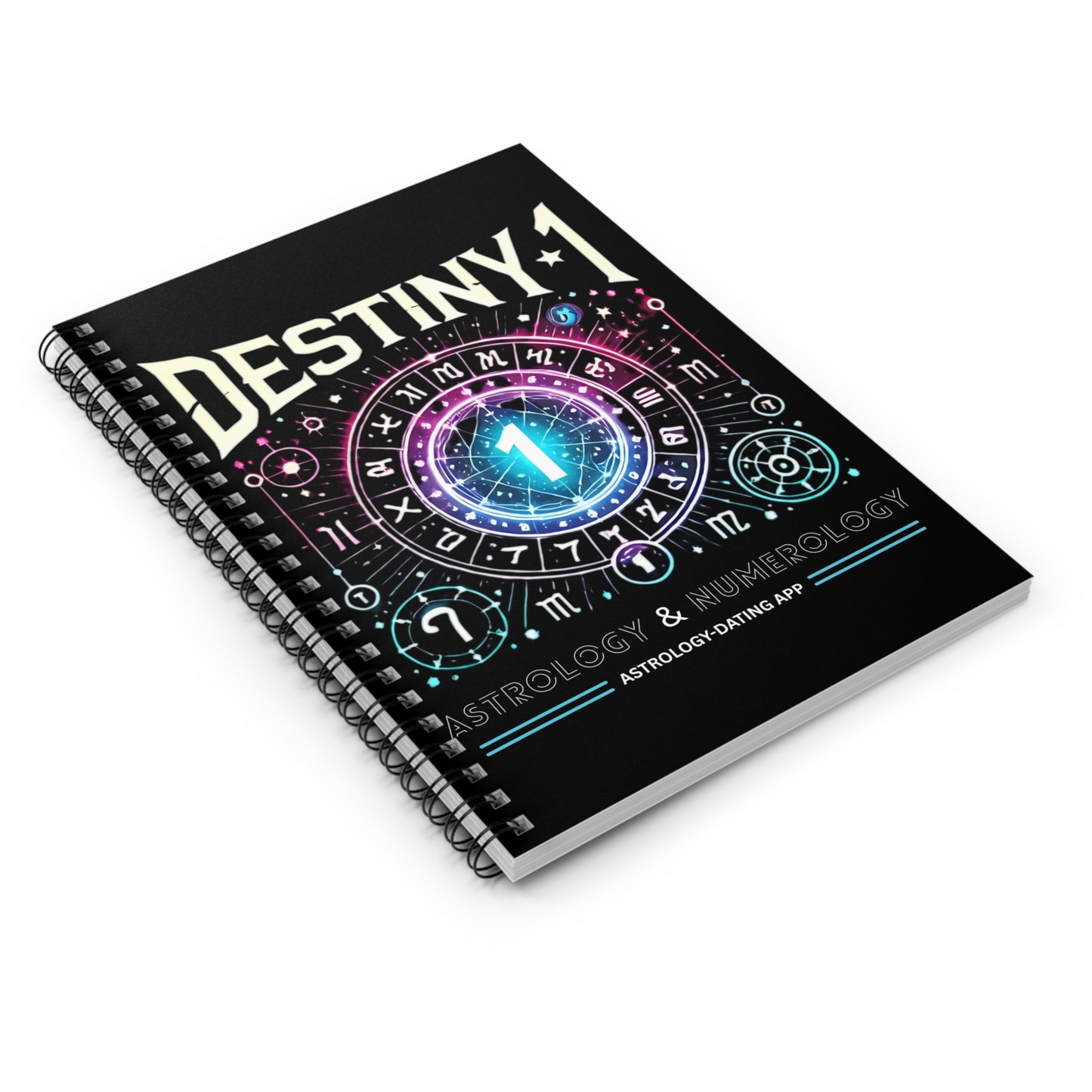 Astrology Spiral Notebook - Destiny 1 Design for Creatives & Dreamers