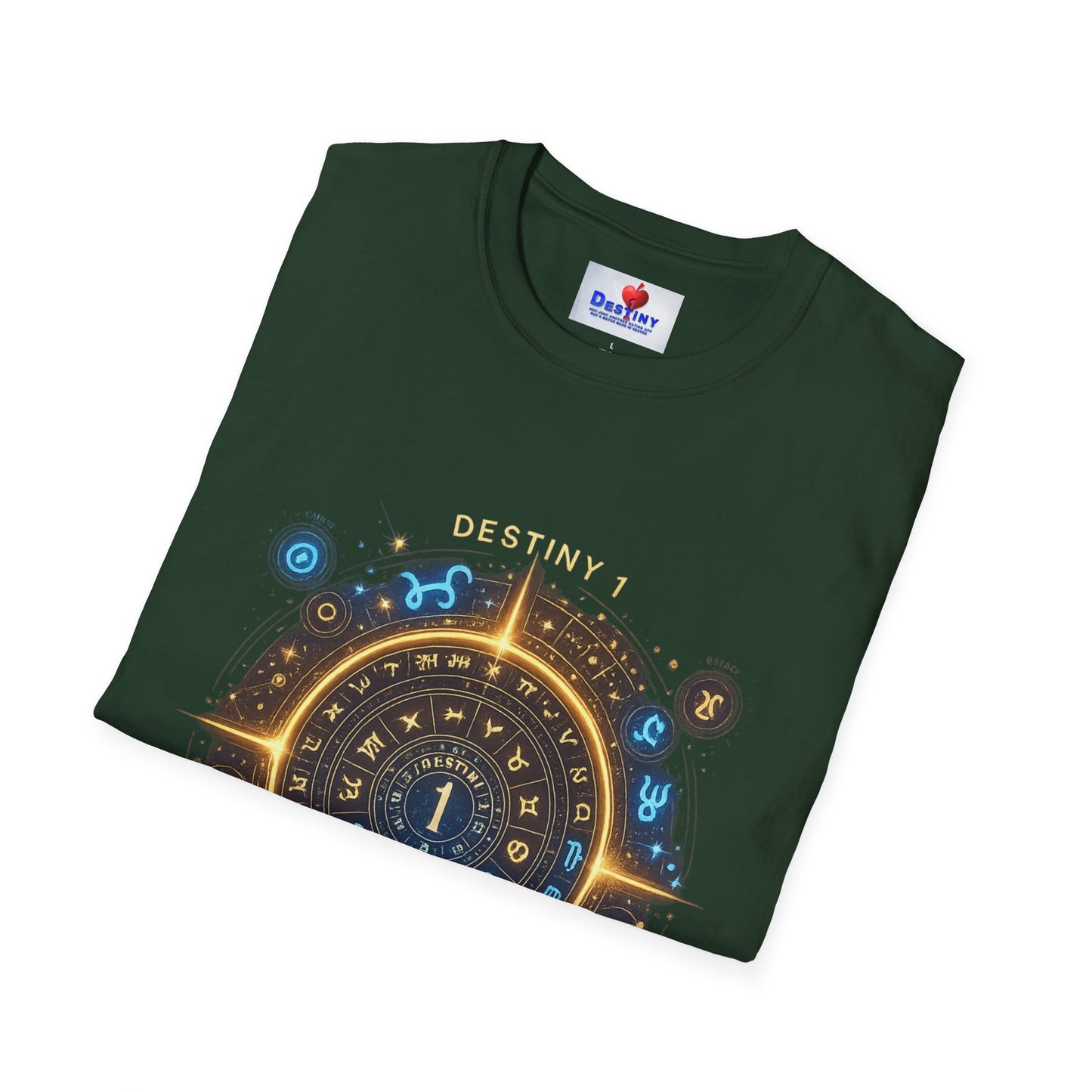 Destiny Zodiac Unisex Softstyle T-Shirt - Astrology Inspired Graphic Tee