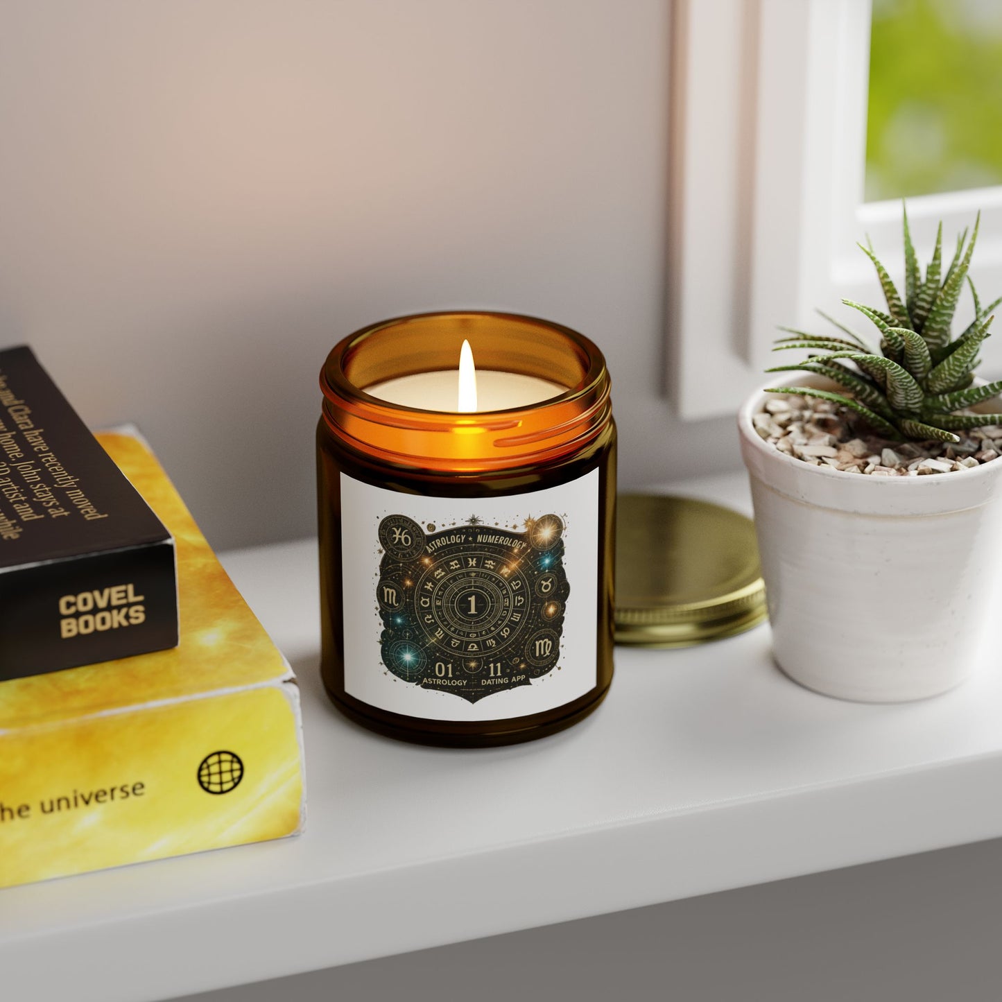 Astrology-Themed Scented Candles - Coconut Apricot Wax