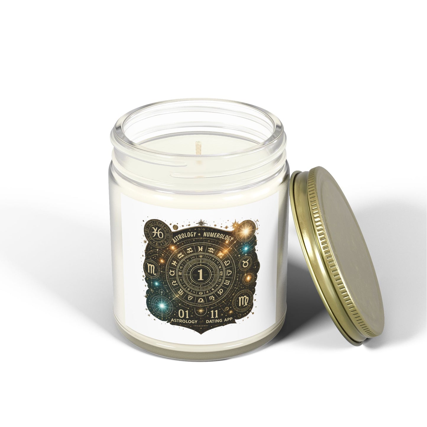 Astrology-Themed Scented Candles - Coconut Apricot Wax