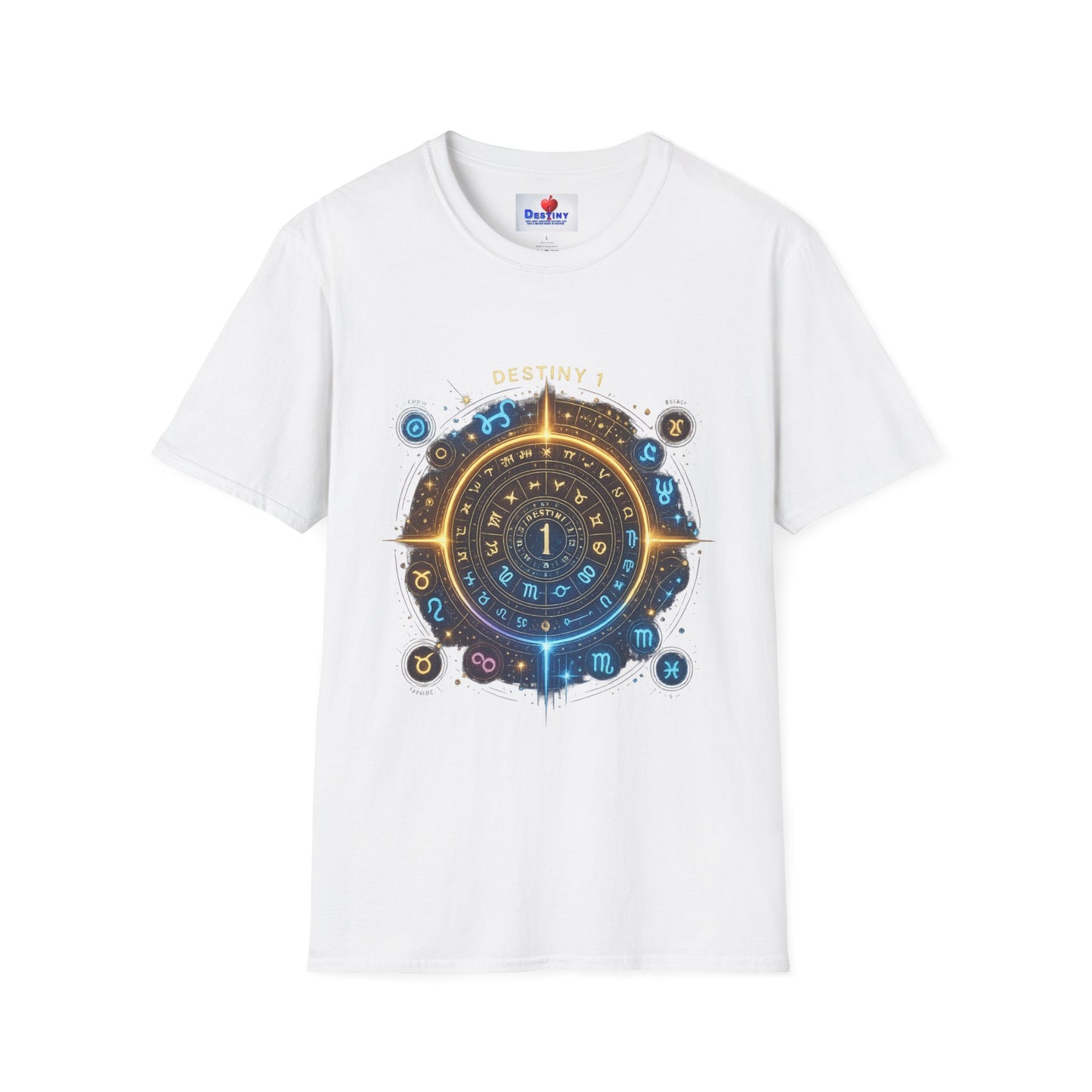 Destiny Zodiac Unisex Softstyle T-Shirt - Astrology Inspired Graphic Tee