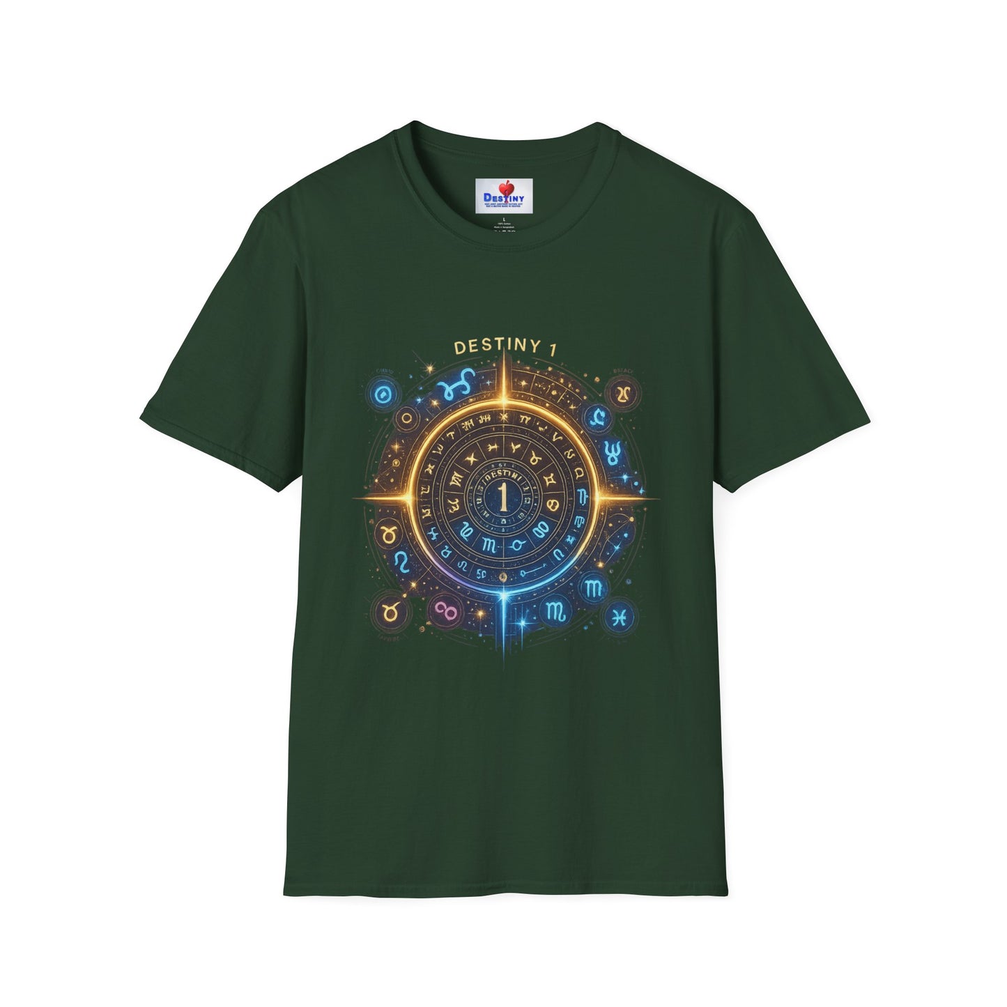 Destiny Zodiac Unisex Softstyle T-Shirt - Astrology Inspired Graphic Tee