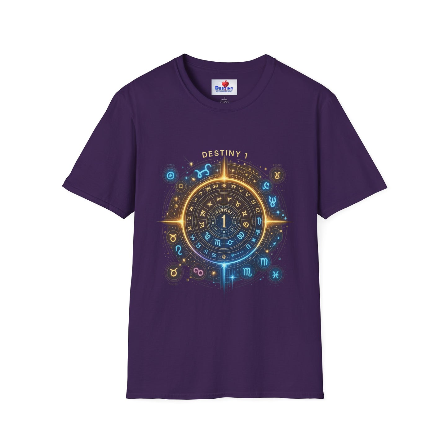 Destiny Zodiac Unisex Softstyle T-Shirt - Astrology Inspired Graphic Tee