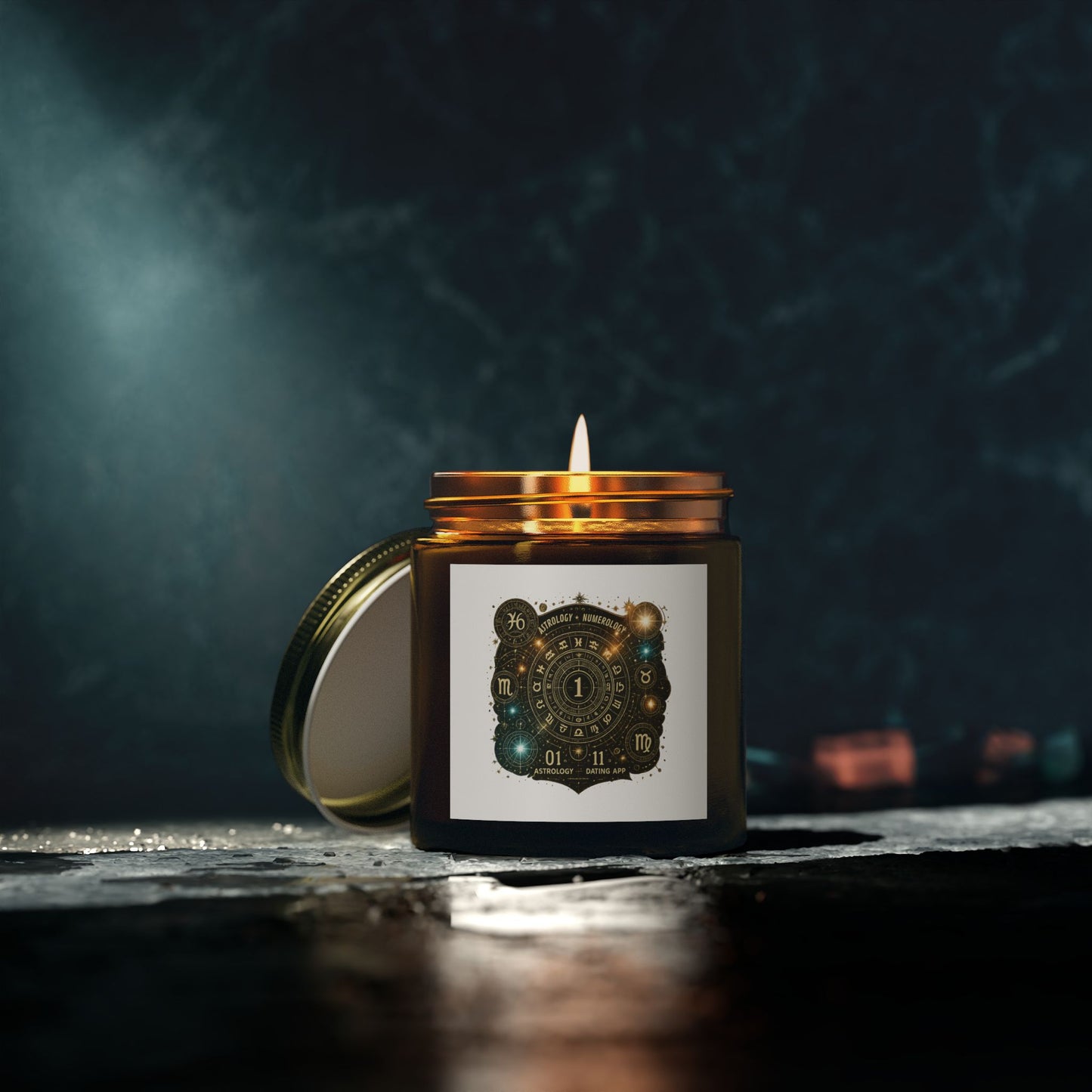 Astrology-Themed Scented Candles - Coconut Apricot Wax