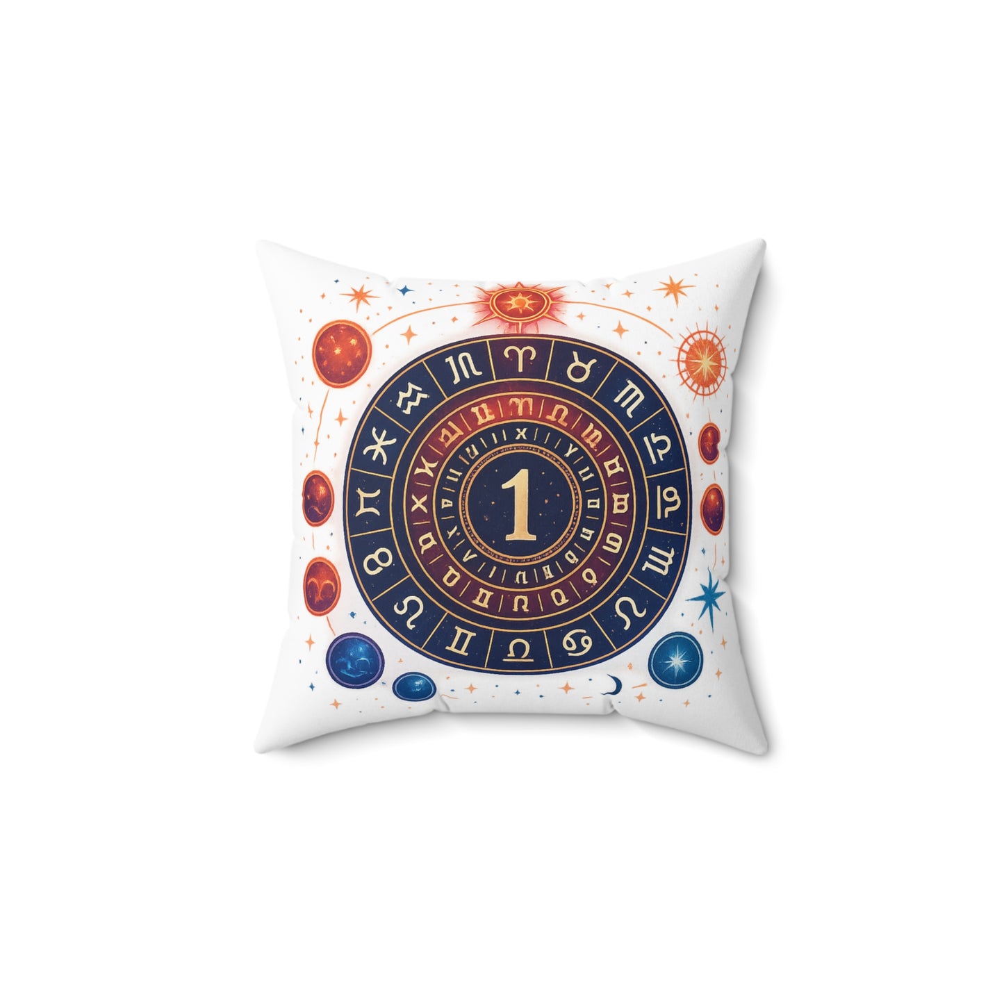 Astrology Square Pillow - Zodiac Sign Décor for Cosmic Lovers
