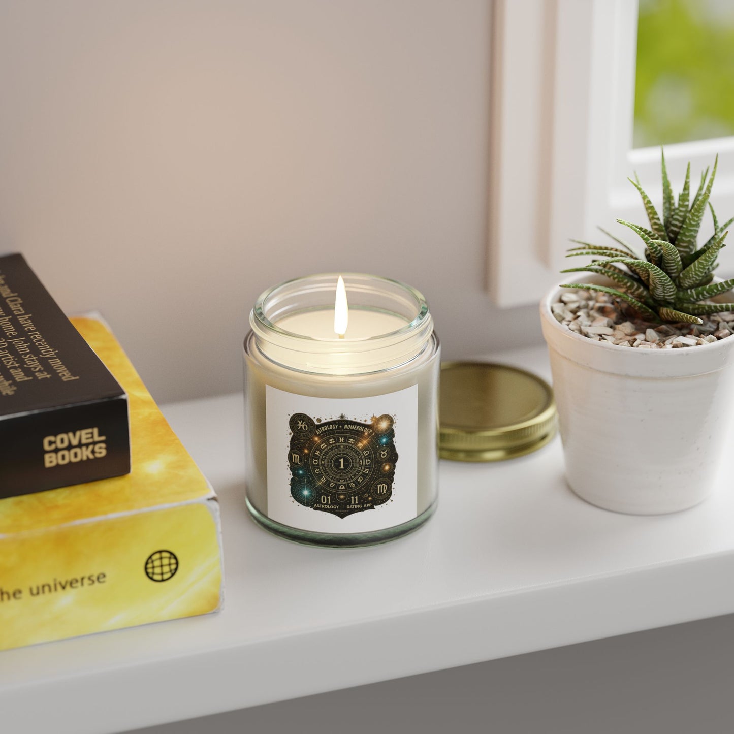 Astrology-Themed Scented Candles - Coconut Apricot Wax