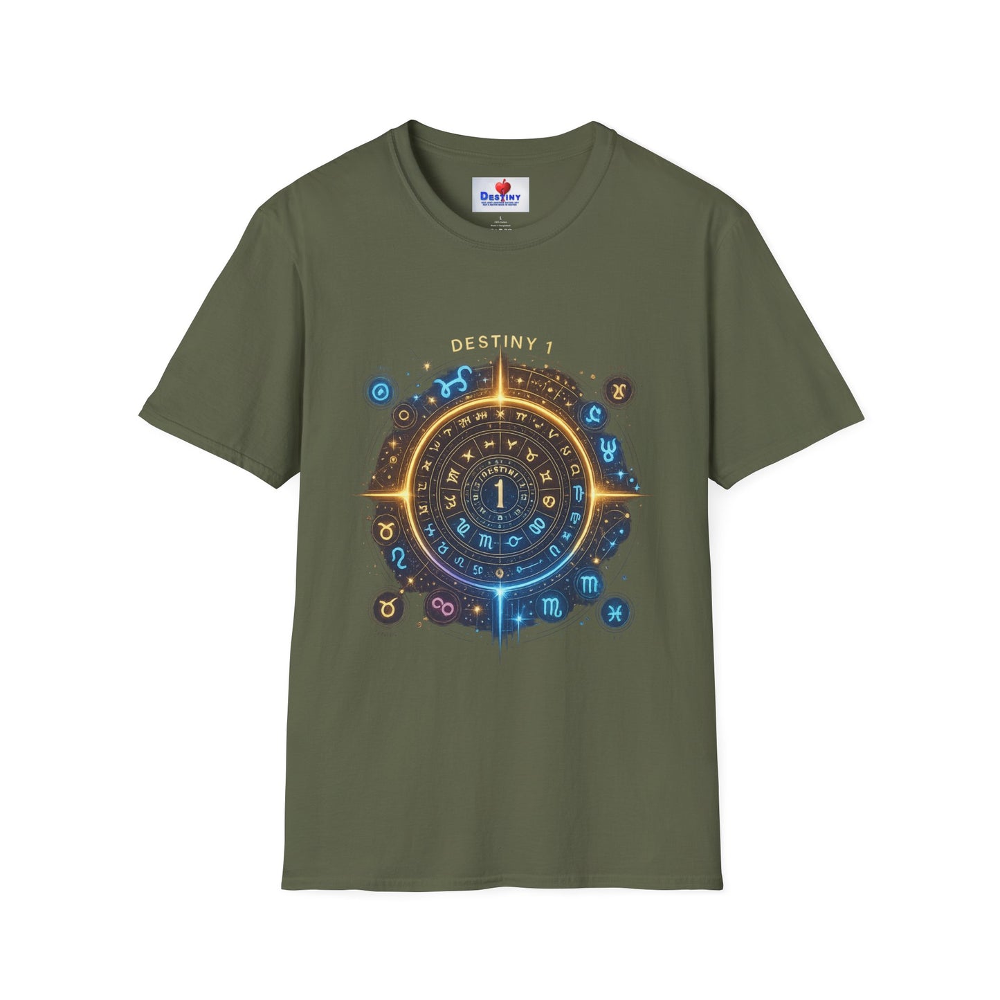 Destiny Zodiac Unisex Softstyle T-Shirt - Astrology Inspired Graphic Tee