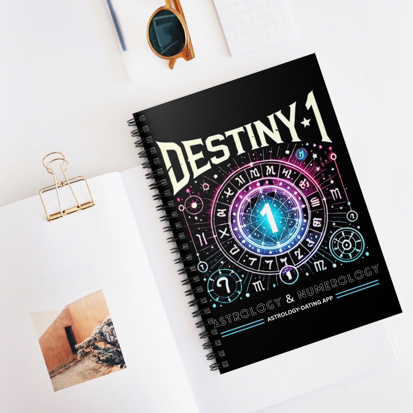 Astrology Spiral Notebook - Destiny 1 Design for Creatives & Dreamers