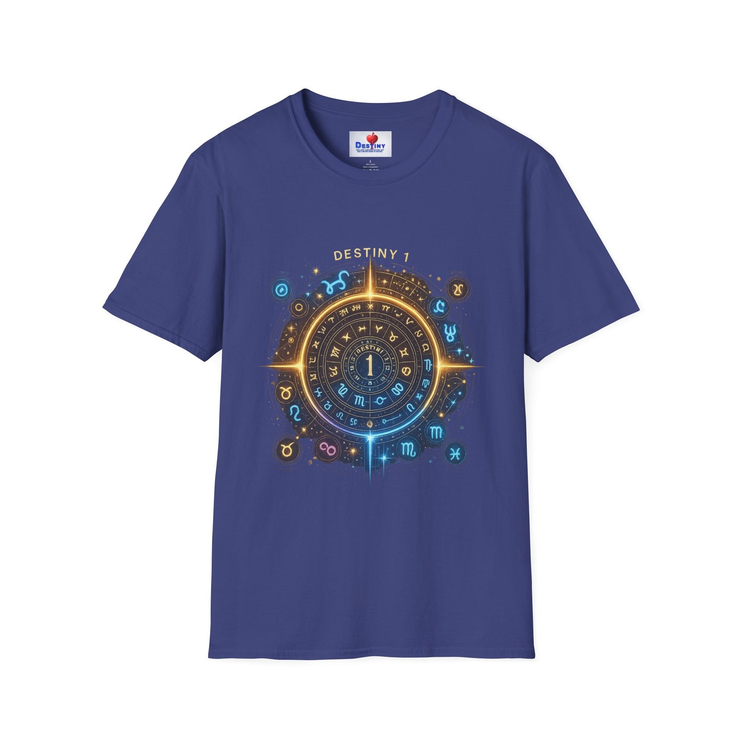 Destiny Zodiac Unisex Softstyle T-Shirt - Astrology Inspired Graphic Tee