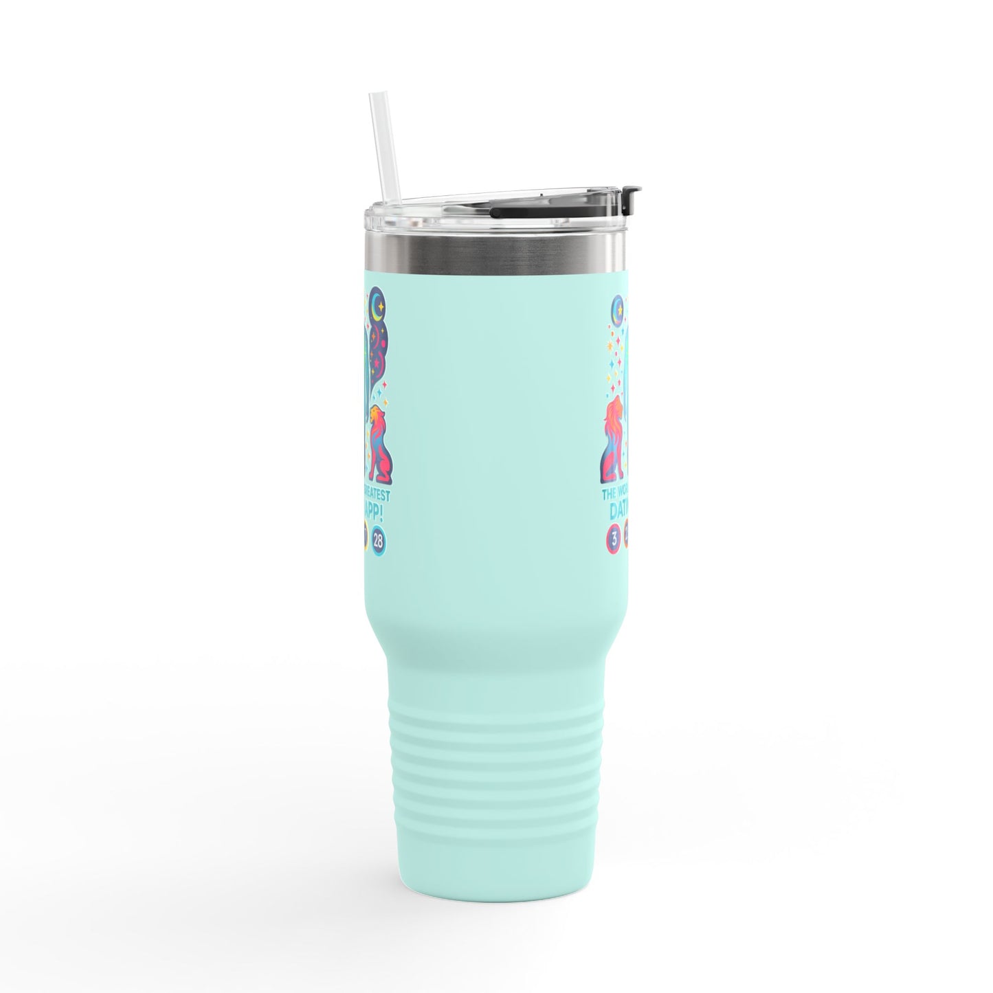 Funny Insulated Travel Mug - "The World's Greatest Dating App!" 40oz - Perfect Gift for Coffee Lovers