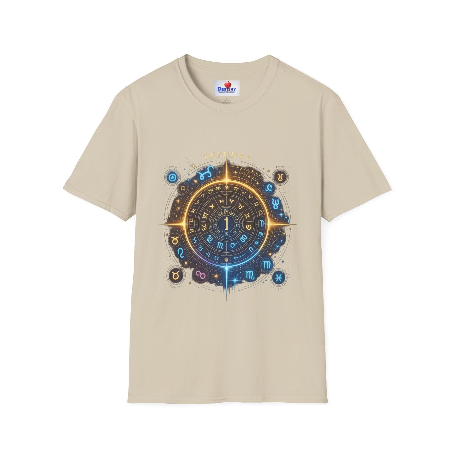 Destiny Zodiac Unisex Softstyle T-Shirt - Astrology Inspired Graphic Tee