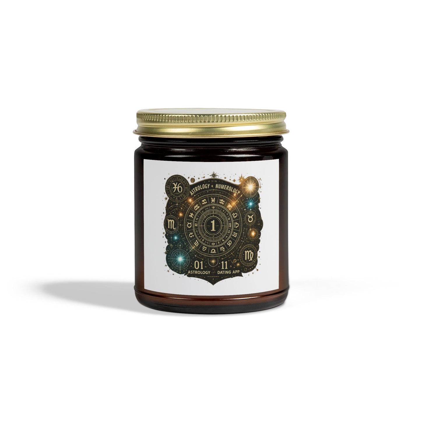 Astrology-Themed Scented Candles - Coconut Apricot Wax