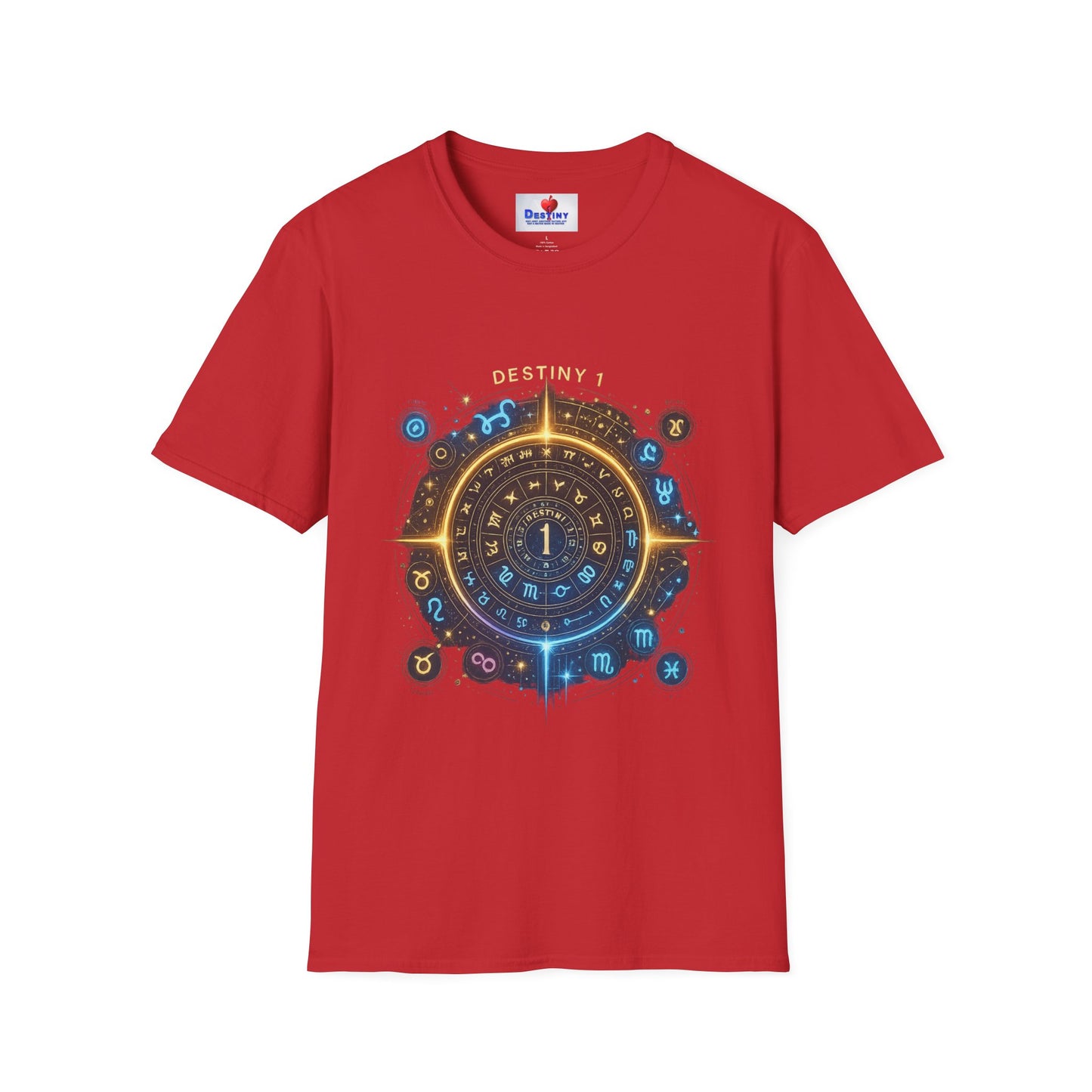 Destiny Zodiac Unisex Softstyle T-Shirt - Astrology Inspired Graphic Tee