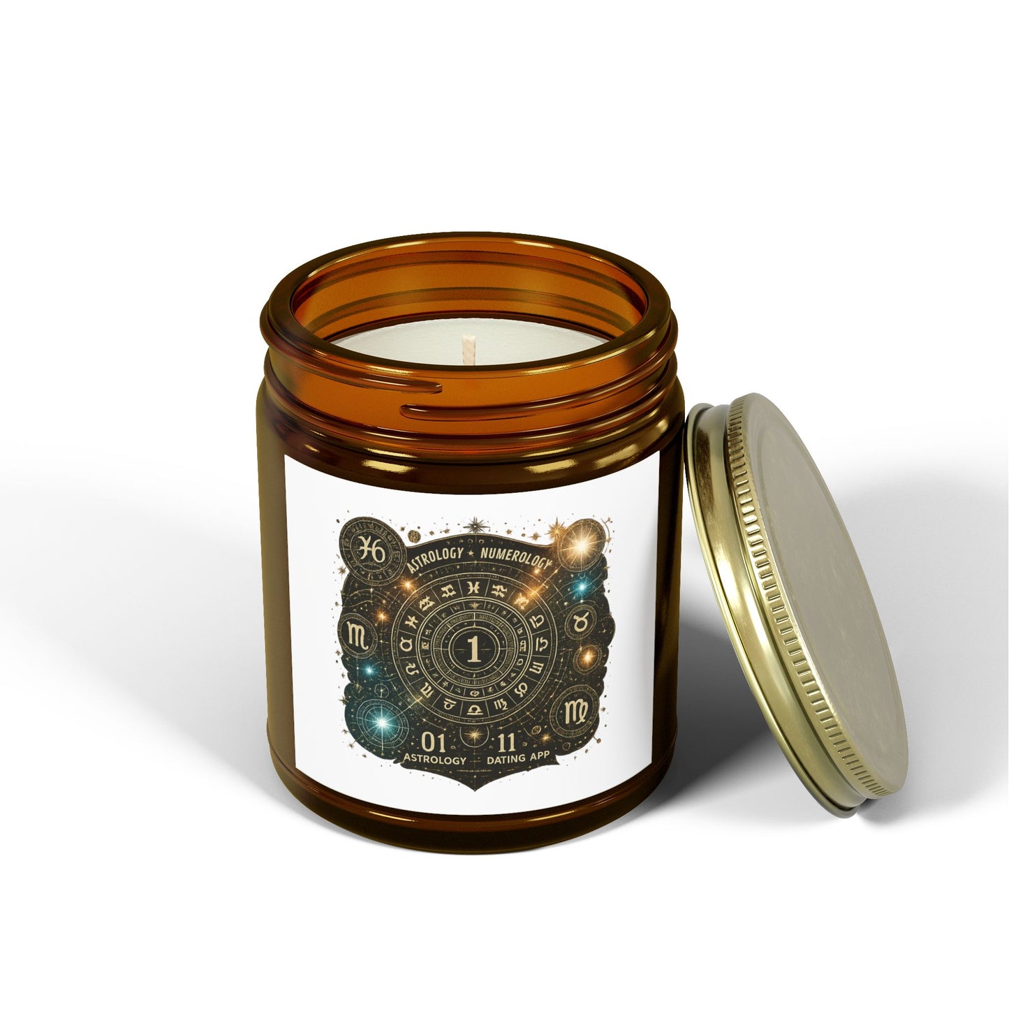 Astrology-Themed Scented Candles - Coconut Apricot Wax
