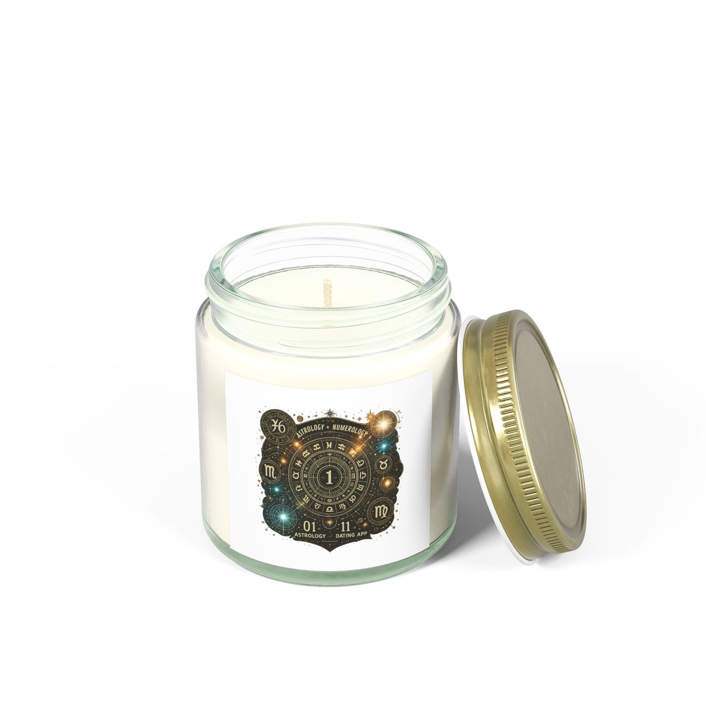 Astrology-Themed Scented Candles - Coconut Apricot Wax