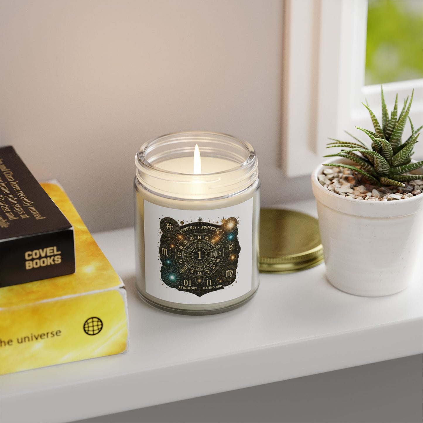 Astrology-Themed Scented Candles - Coconut Apricot Wax