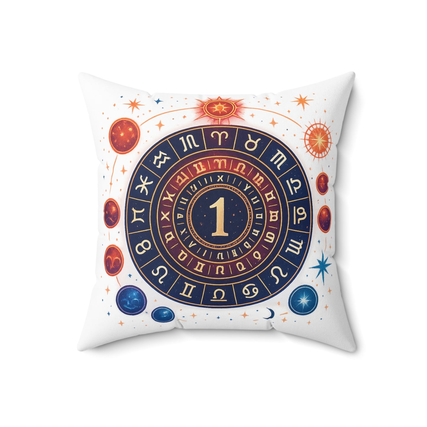 Astrology Square Pillow - Zodiac Sign Décor for Cosmic Lovers