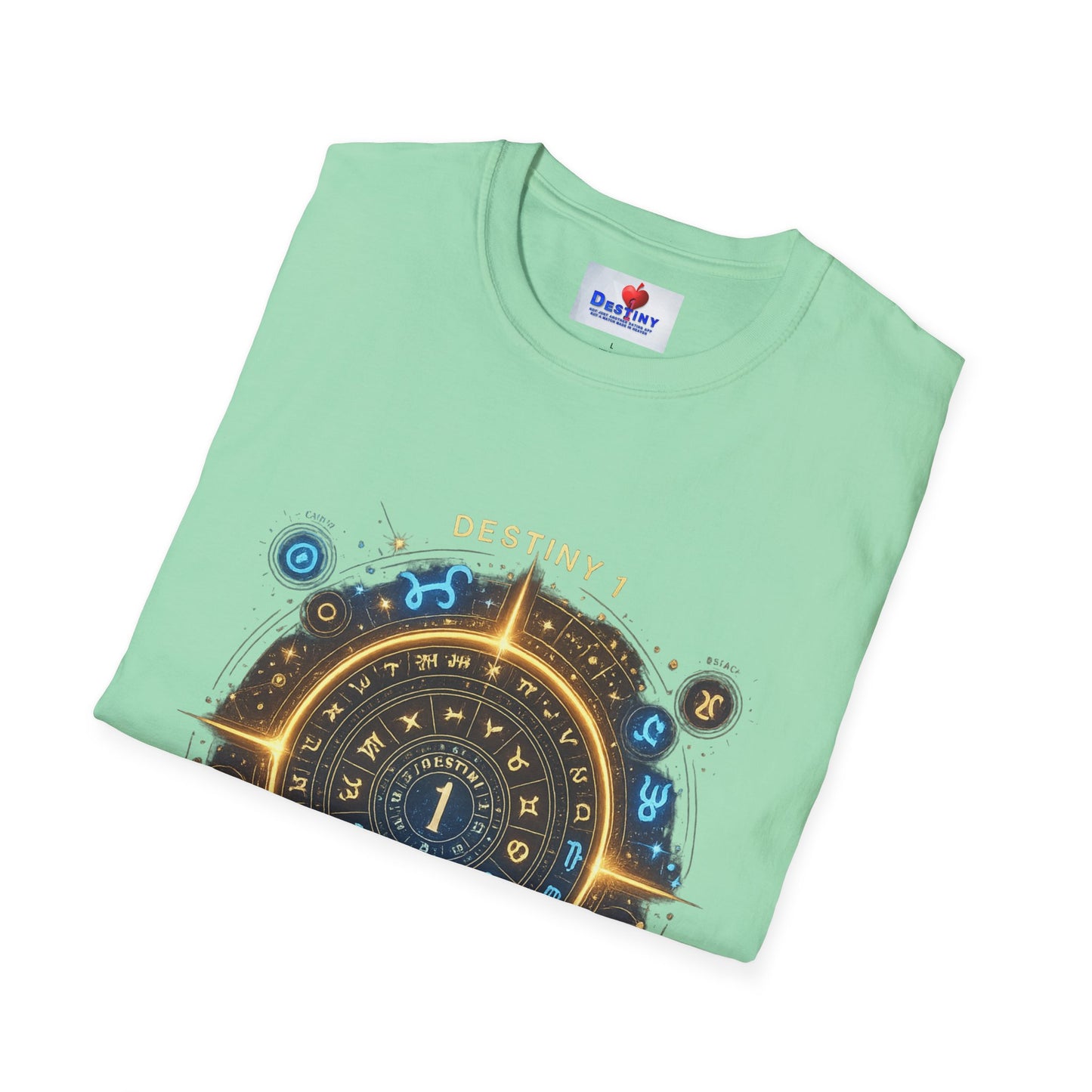 Destiny Zodiac Unisex Softstyle T-Shirt - Astrology Inspired Graphic Tee