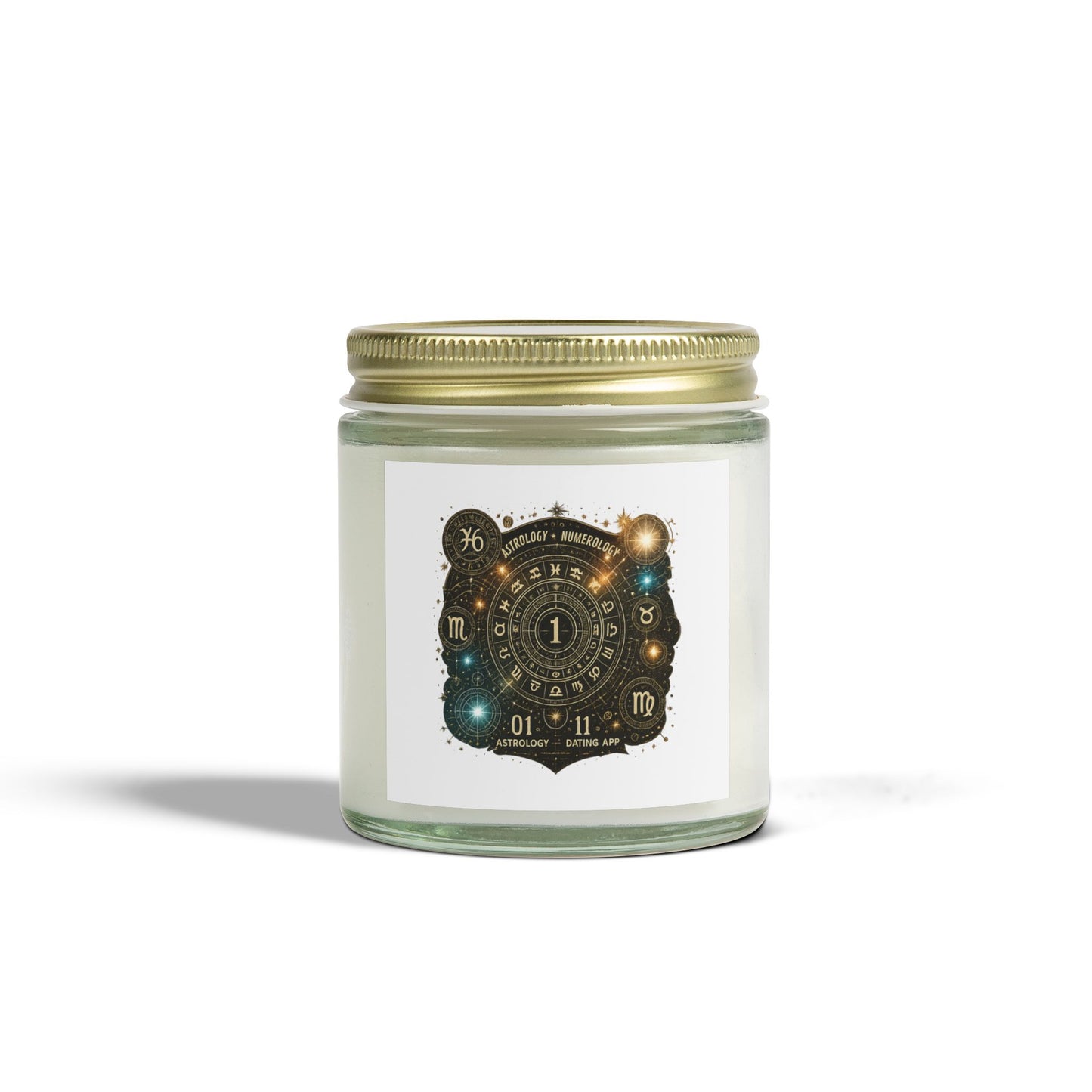 Astrology-Themed Scented Candles - Coconut Apricot Wax