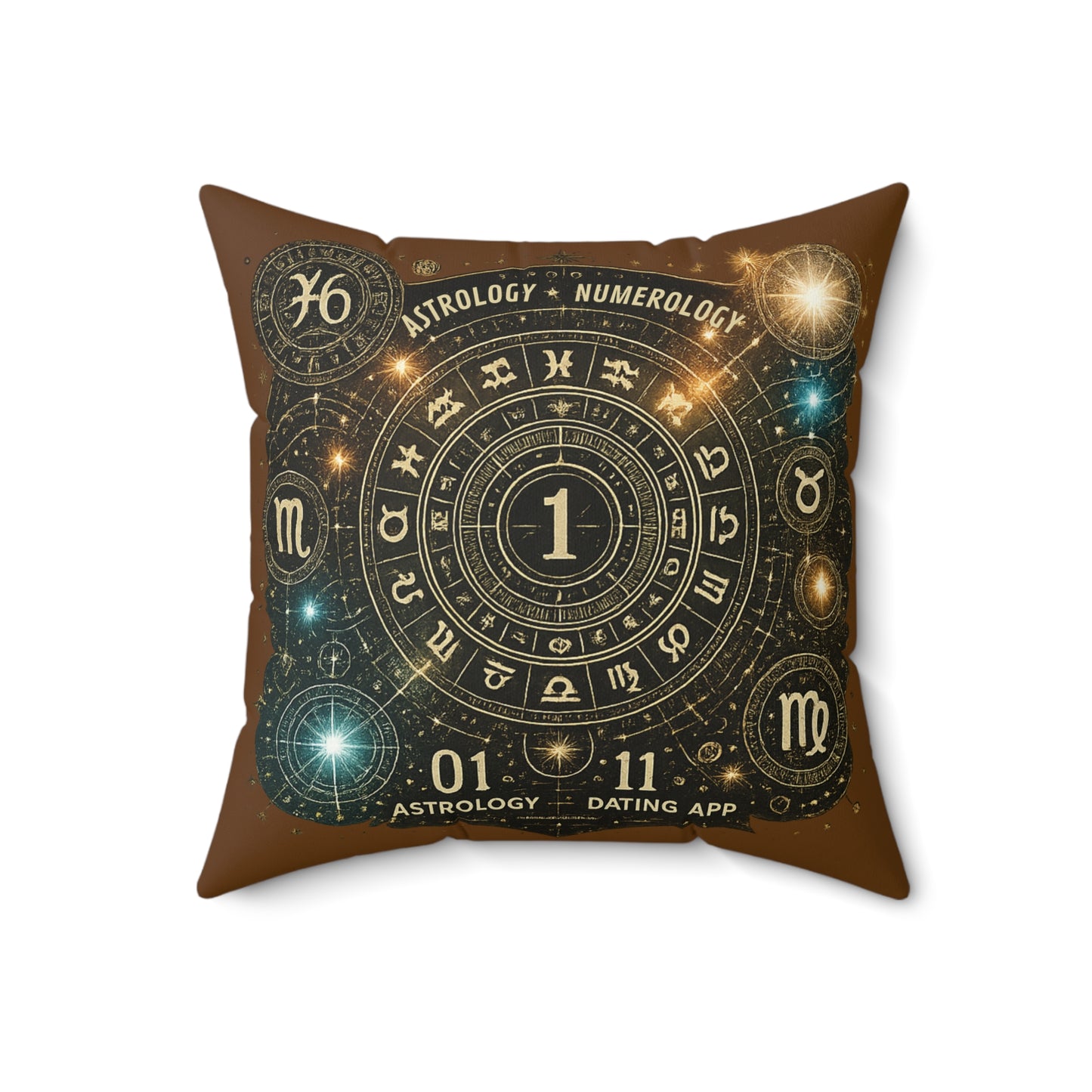 Astrology Numerology Decorative Pillow - Cosmic Home Accent