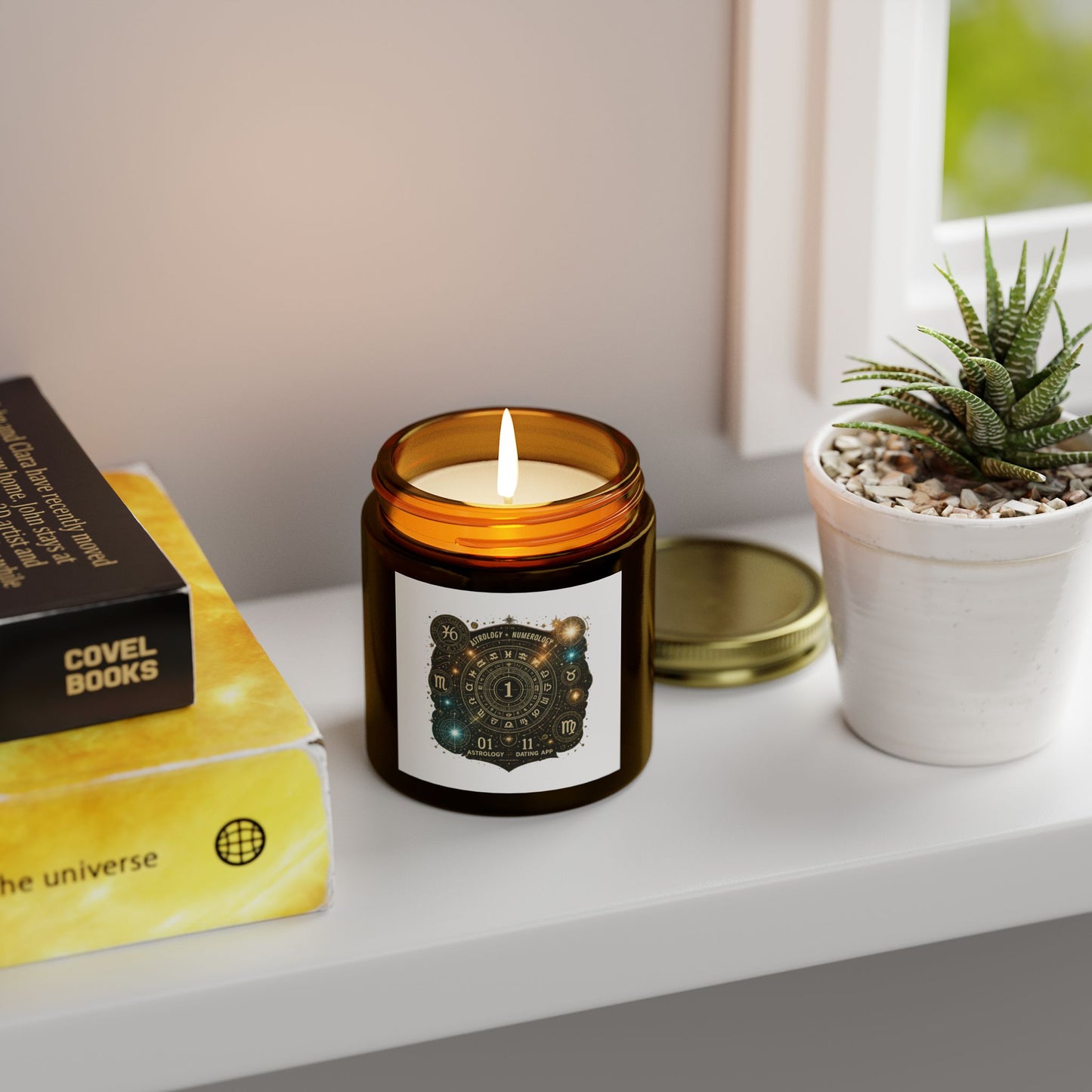Astrology-Themed Scented Candles - Coconut Apricot Wax