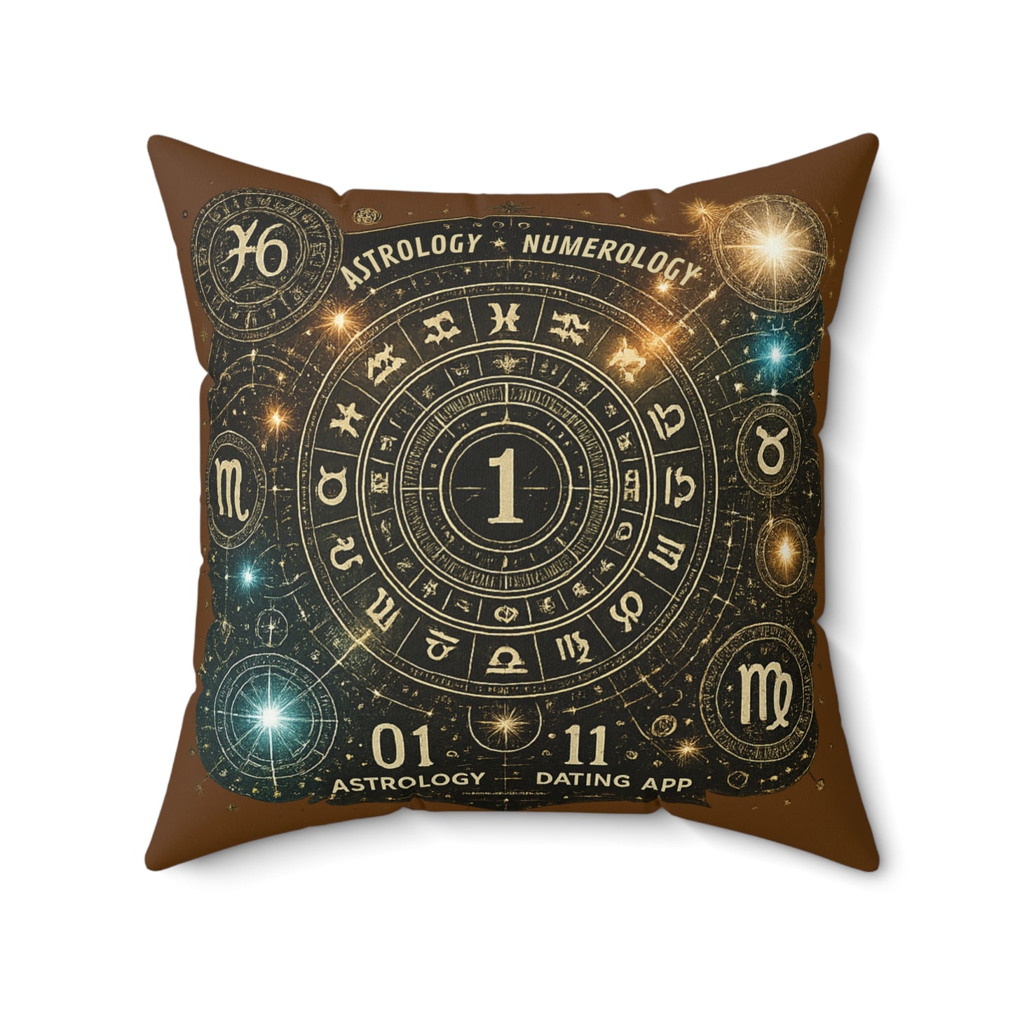 Astrology Numerology Decorative Pillow - Cosmic Home Accent