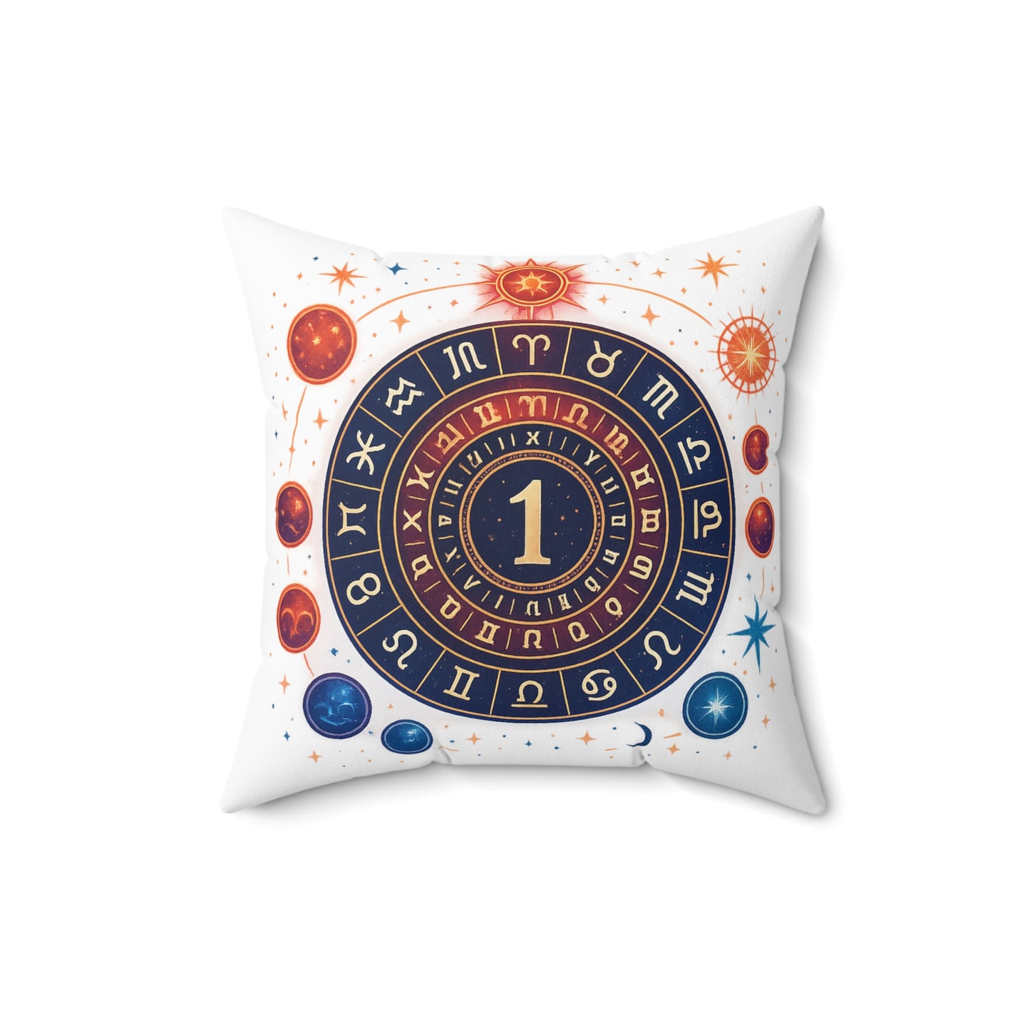 Astrology Square Pillow - Zodiac Sign Décor for Cosmic Lovers
