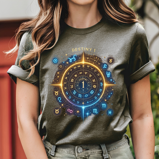 Destiny Zodiac Unisex Softstyle T-Shirt - Astrology Inspired Graphic Tee